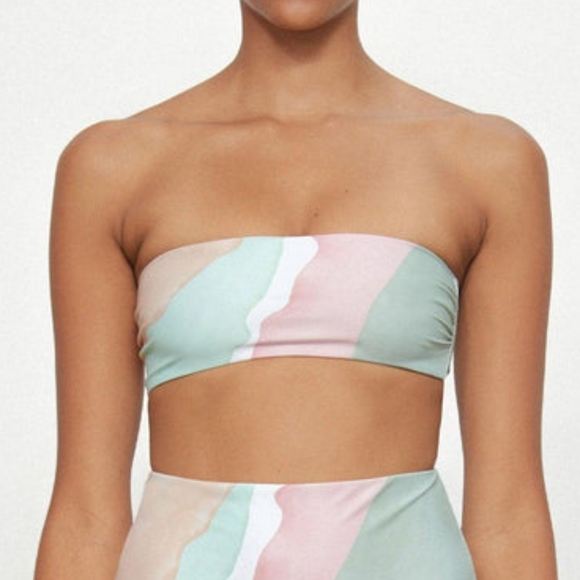 NWT (Flaw) ANTHRO/MARA HOFFMAN | Abigail Bandeau Bikini Top - Picture 5 of 8